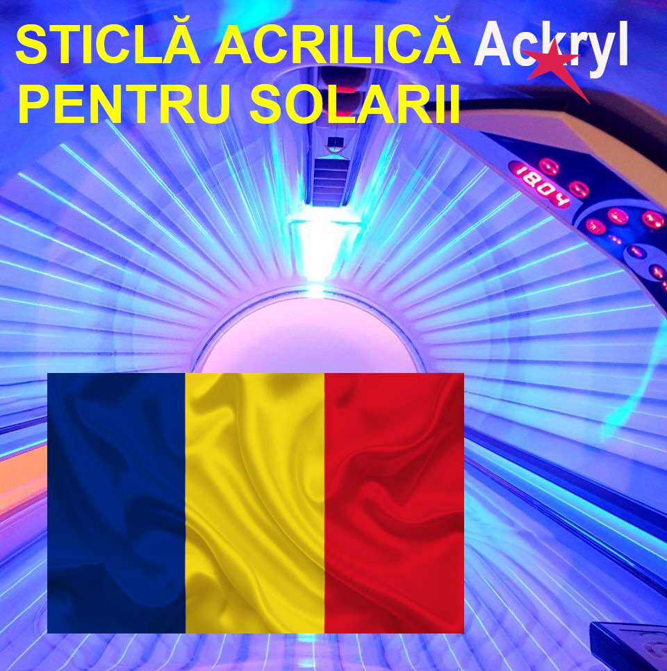 Sticlă acrilică pentru solarii